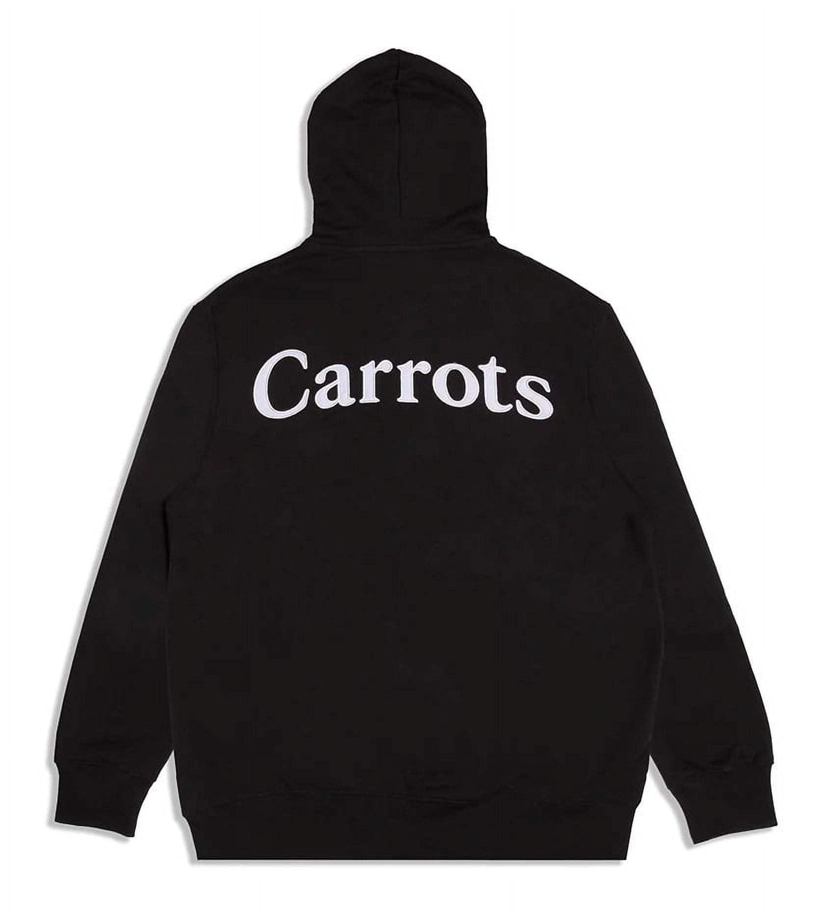 ❗️GW限定値下げ❗️carrots × VERDY パーカー 黒 ブラック S Carrots By Anwar Carrots Men's Wordmark Embroidered Full Zip