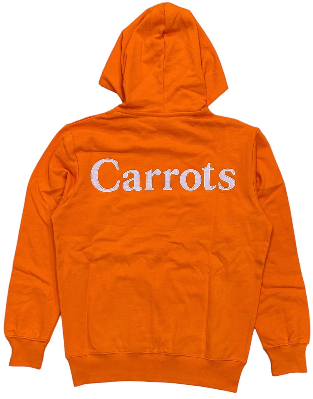 Carrots By Anwar Carrots Men's Wordmark Embroidered Full Zip Hoodie Sweatshirt (XLarge, Orange