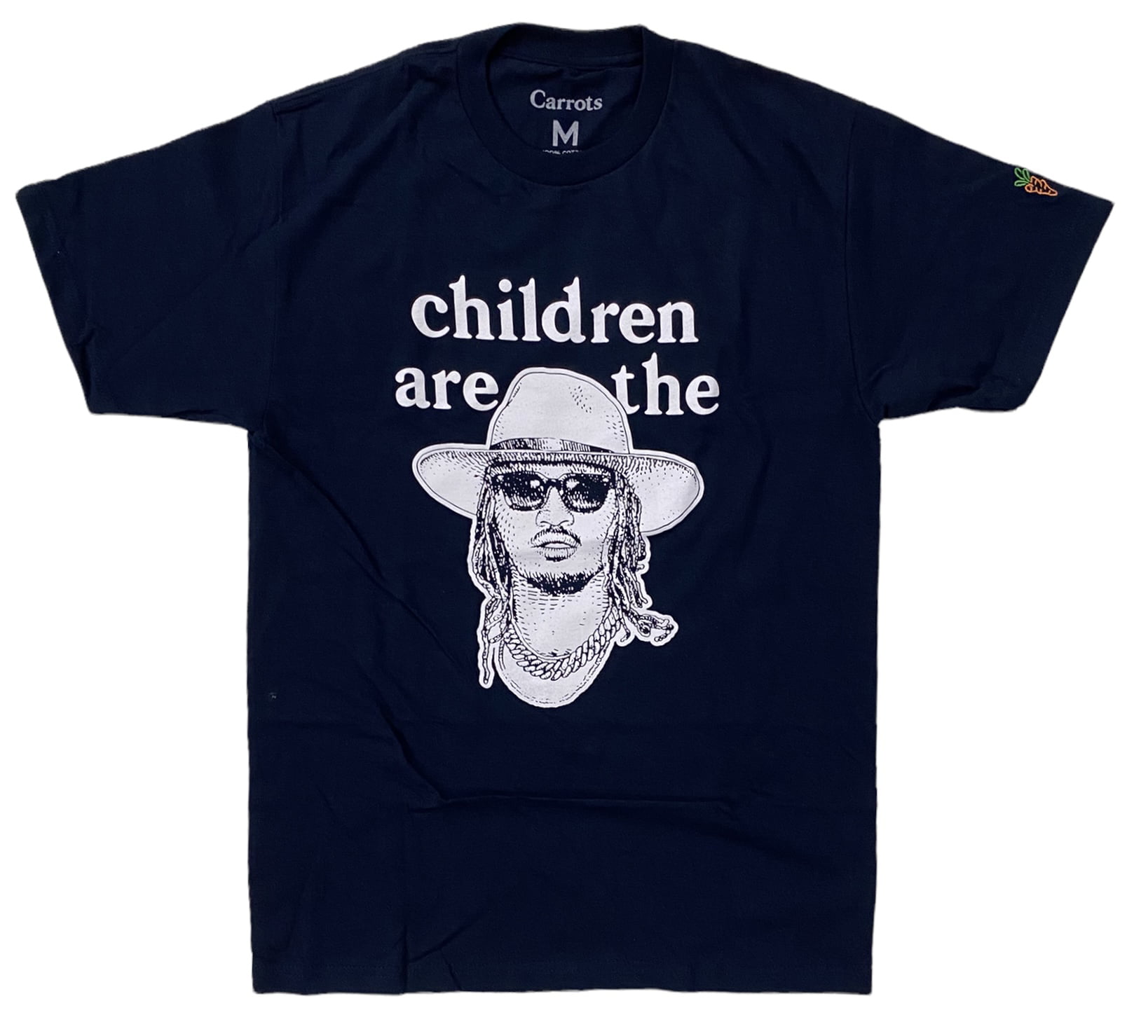 Carrots By Anwar Carrots Men's X Children Are The Future Tee T-Shirt  (Small, Navy)