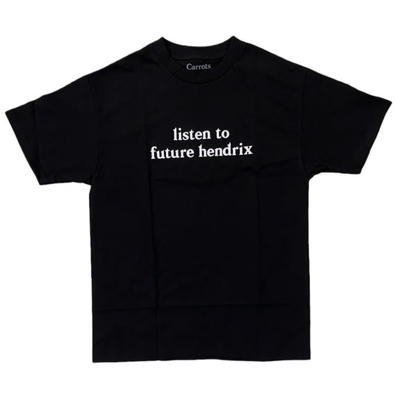 Carrots By Anwar Carrots Men's X Listen To Future Hendrix Tee T-Shirt (Medium, Black)