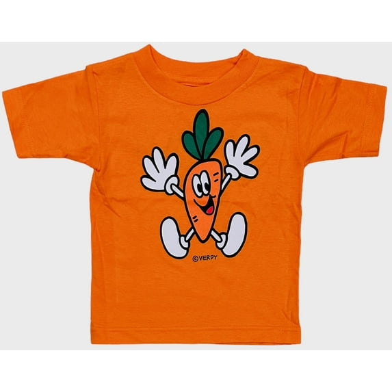 Carrots By Anwar Carrots Toddler Pre-Schooler Carrot Boy Tee T-Shirt For Ages 2-5 (Small, Orange)