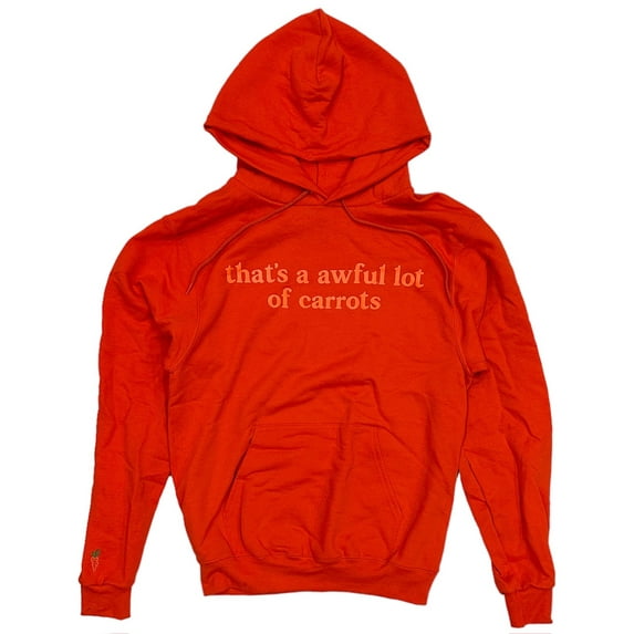 Carrots By Anwar Carrots X That's A Aweful Lot Of Cough Syrup Hoodie Sweatshirt (Small, Orange)