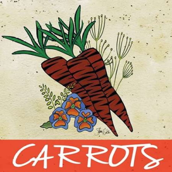 Carrots Canvas Art - Shanni Welsh (24 x 24)