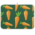 thumbnail image 1 of Carrots Dish Drying Mat Dish Drainer Rack Mats Water Absorbent Non-Slip Easy Clean Heat Resistant for Kitchen Counter, 1 of 1