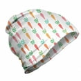 thumbnail image 1 of Carrots Unisex Beanie, Repeated Vegetables Aligned, Hiking Outdoors, White Multicolor, by Ambesonne, 1 of 1