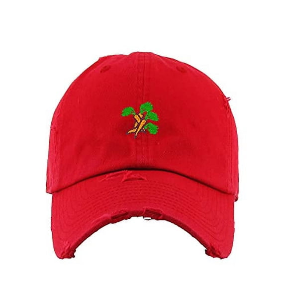 Carrots Vintage Baseball Cap Embroidered Cotton Adjustable Distressed Dad Hat