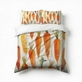 thumbnail image 1 of Carrots Watercolor Pattern Fresh Orange Bedding Set 3 Pcs Soft Microfiber Quilt Cover For Bedroom Decor, Comforter Cover With 2 Pillowcase, 1 of 5