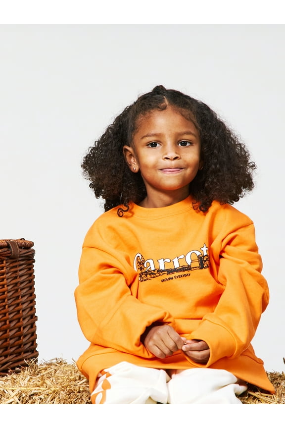 Carrots by Anwar Carrots, Kids Graphic Sweatshirt, Carrots Farm, Sizes XS-2XL