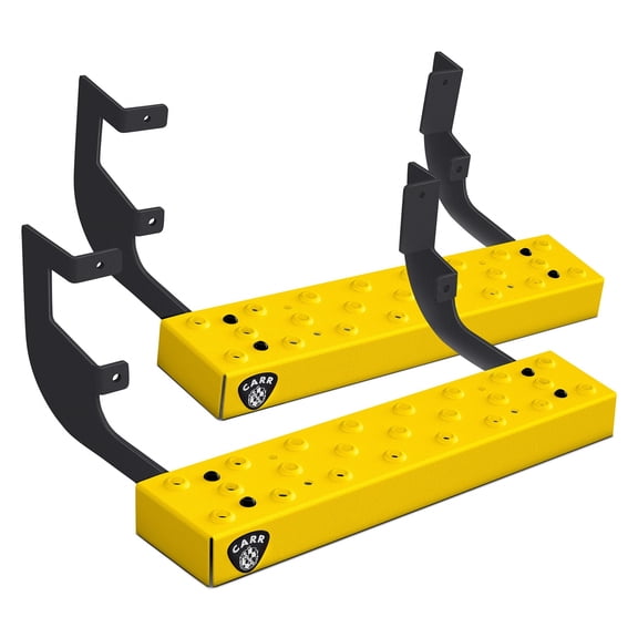 Carrs 501627: WTS - 16" Retractable Step - Xp3 Blk Pwdr Coat/Xp7 Sfty YLW Pwdr Coat Non-Slip Grip Strut
