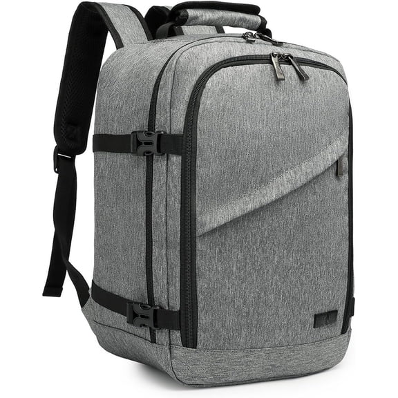 Carry Backpack, 16" Airplane Approved Under Seat Travel Backpack for Men and Women, Lightweight Daypack for Flight 20L (Grey, Small)