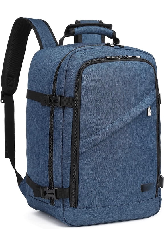 Carry  Backpack, 16" Airplane Approved Under Seat Travel Backpack for Men and Women,  Lightweight Daypack for Flight 20L (Navy, Small)