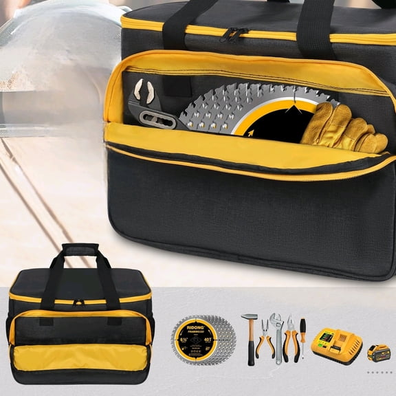Carry Bag for DEWALT 20V MAX Circular Saw DCS391B/DCS565B,Storage Case for DEWALT 20V MAX Circular Saw DCS574B/DCS570B/DCS573B,Universal Tool Bag with Large Space,Case Only$$Tools