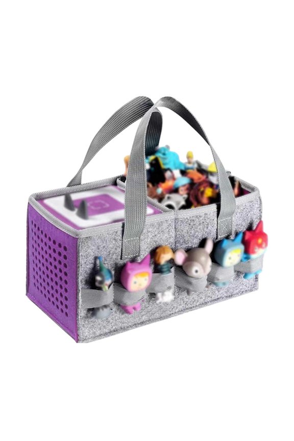Carry Bag For Set And Figure Protective Organiser With Plenty Of Space For Accessories Bag With Carry Handle For Figures Storage Checke Makeup Bag Make up Stuff for Vanity Makeup Brush Holder