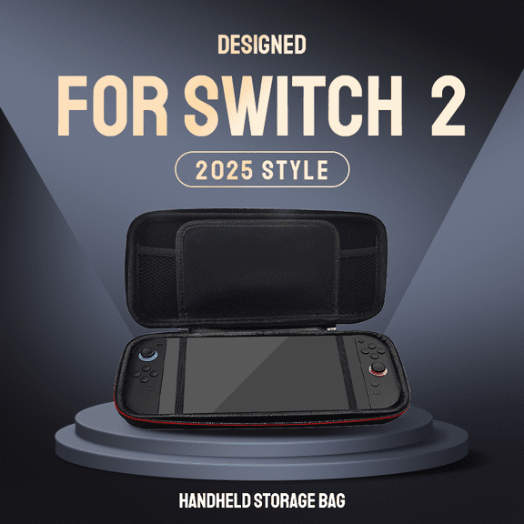 Carry Case Compatible with Switch 2 and for New NS-2   2025 Storage Bag-Protective Hard Portable Travel Carry Case Shell Pouch with Pockets for Accessories and Games