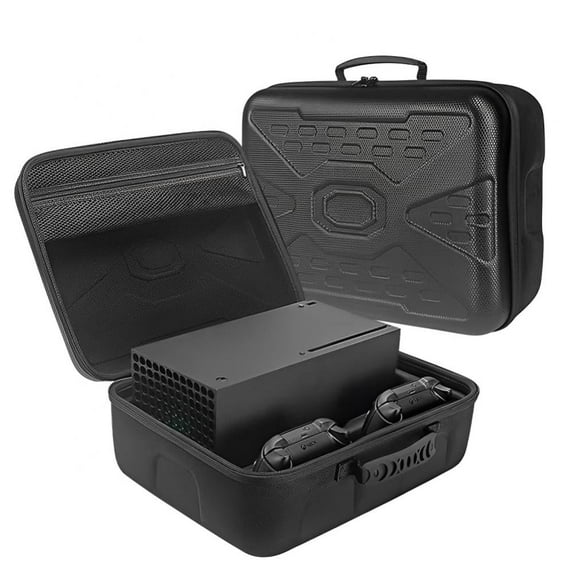 Hard Carrying Case Compatible with Xbox Series X Game Console Travel Storage Bag for Wireless Controllers and Accessories