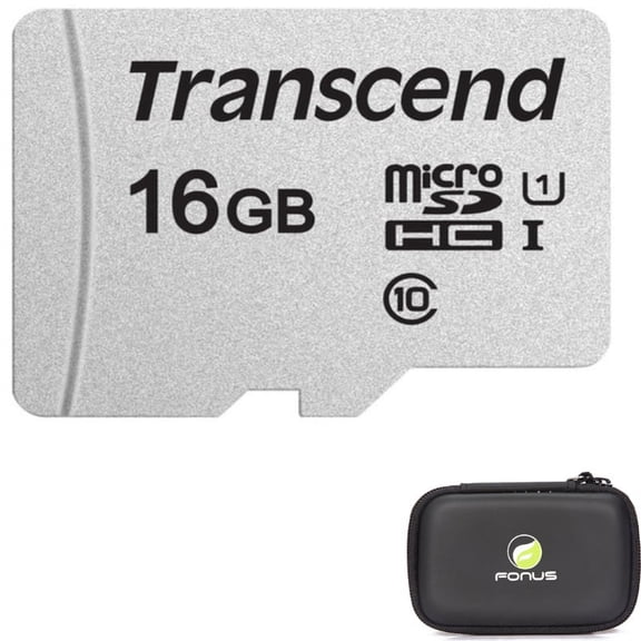 Carry Case w 16GB Memory Card for Samsung Galaxy Tab S8/S9/Plus/Ultra/S9 FE - Hard Cover, Transcend High Speed MicroSD Class 10 MicroSDHC