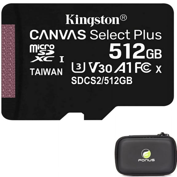 Carry Case w 512GB Memory Card for Samsung Galaxy A71/A51/A21/A11 - Hard Cover, Kingston High Speed MicroSD Class 10 MicroSDXC for Galaxy A71/A51/A21/A11