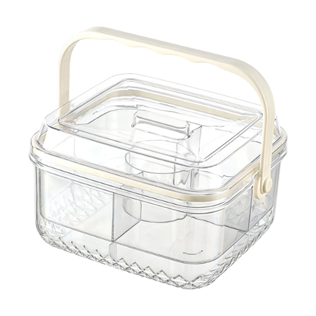 Convenient Carry Handle Square Snacks Box With Ice Storage Layer And ...