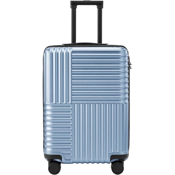 Carry On Luggage 22x14x9 Airline Approved, 20 Inch Luggage with Smooth Double Spinner Wheels, Hard Shell PC+ABS Suitcase Carry-On, Lightweight Travel Luggage, TSA Approved (Blue, Himalayas)