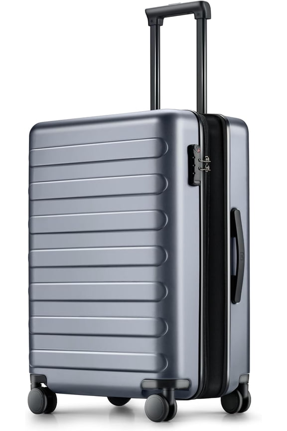 Carry On Luggage 22x14x9 Airline Approved, 20 Inch Luggage with Smooth Spinner Wheels, Expandable, Hard Shell PC Suitcase, Lightweight Travel Luggage, TSA Approved (Grey, Rhine Max)