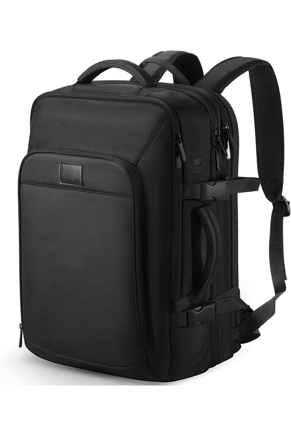Carry  Luggage 22x14x9 Airline Approved 50L Travel Backpack,  Expandable Laptop Backpack, Black