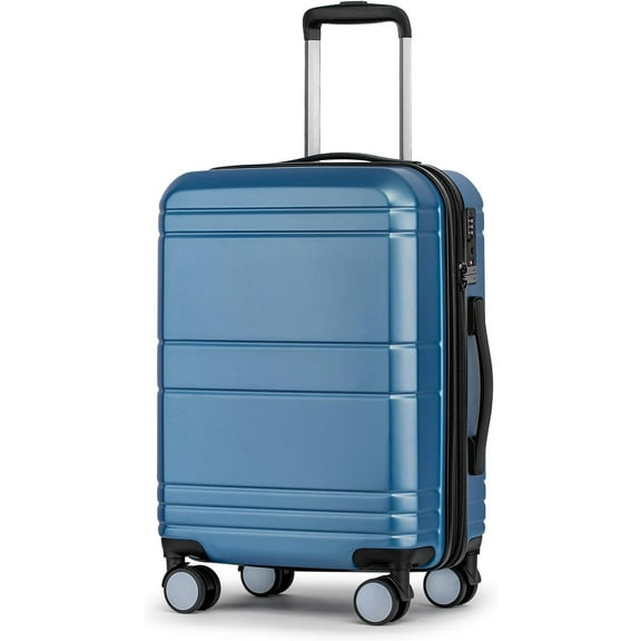 Carry  Luggage 22x14x9 Airline Approved,Hardshell Carry  Suitcase with Tsa Lock,Small Suitcases with Wheels,Travel Luggage for Men Women,Expandable Carry- 20 Inch,Blue
