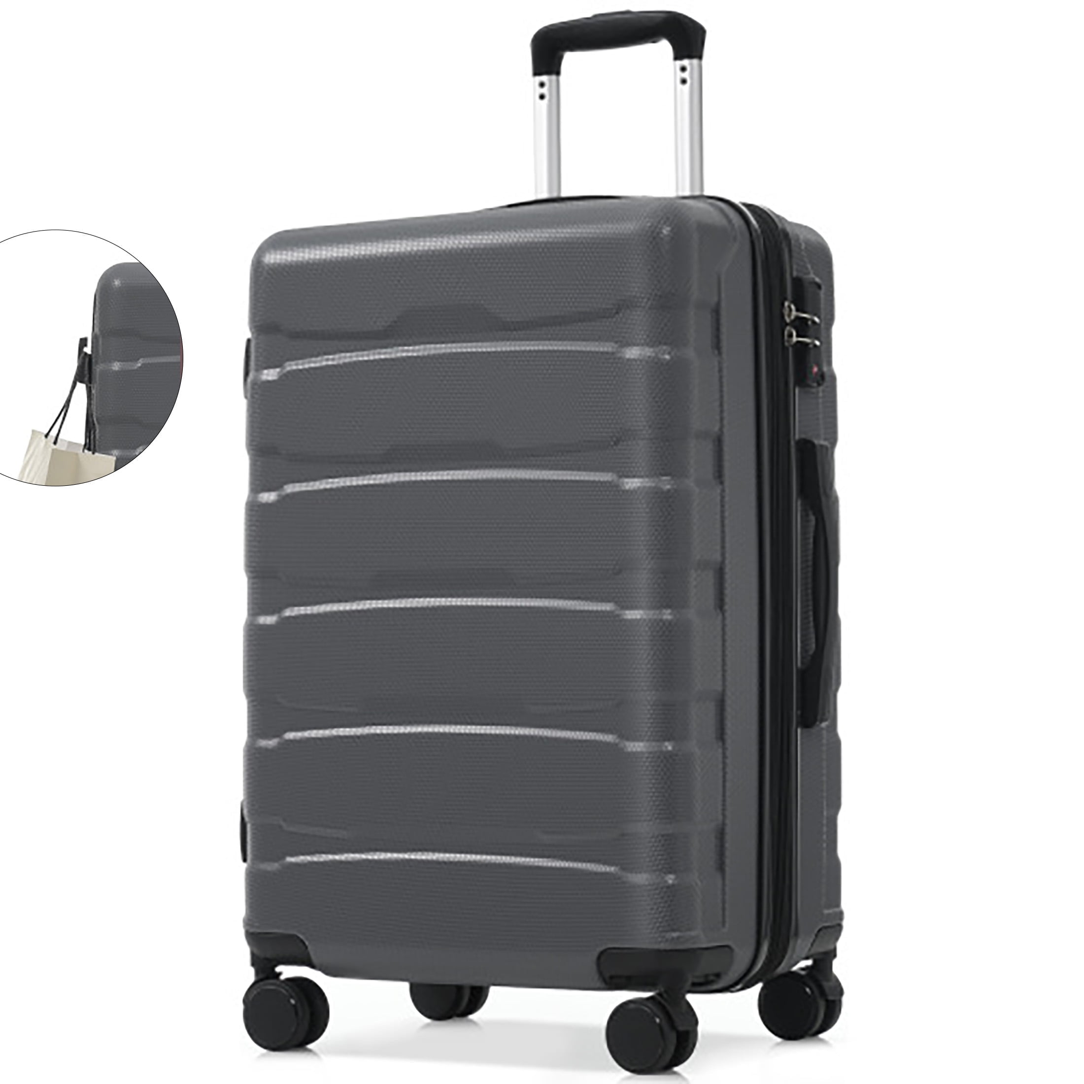 Carry On Luggage Airline Approved 20 Inch，Luggage with Smooth Spinner Wheels, Hard Shell Suitcase Carry-On, Travel Luggage, TSA Approved checked hand luggage