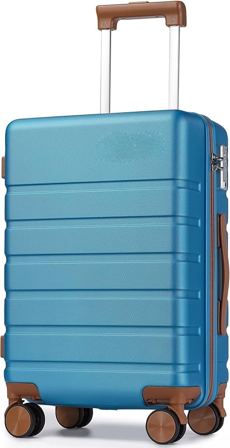 Carry on Luggage Suitcase, 22x14x9 Airline Approved 20 Inch Hardside Carry-on Luggage with Spinner Wheels, Hard Shell Luggage with TSA Lock, Hard Case Small Travel Suitcase  20-Inch
