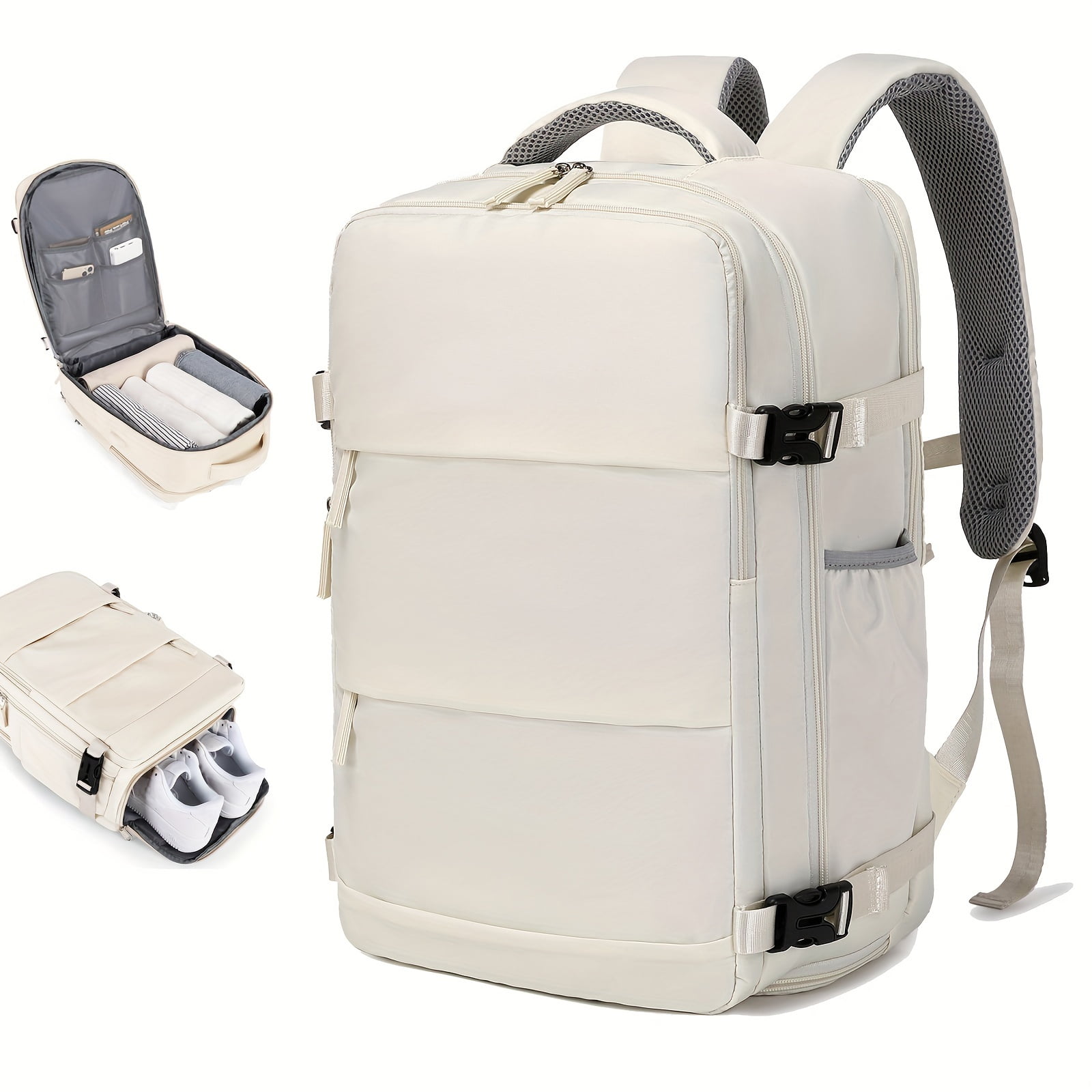 Carry On 15.6 inch Carry On Luggage Rucksack Backpackt,Waterproof Travel Backpack, Large