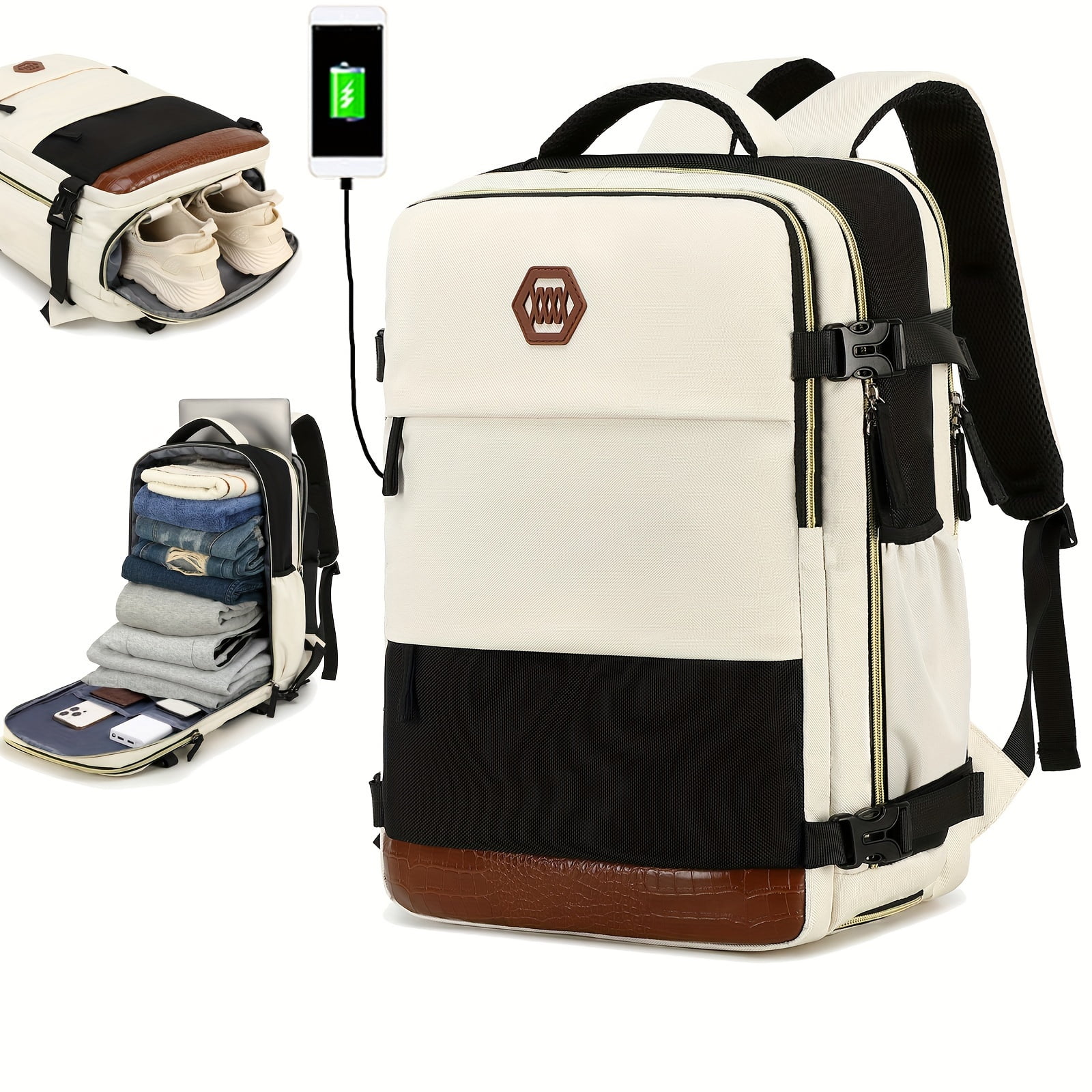 Carry On Backpack, Airlines Personal Item Bag With Laptop Compartment
