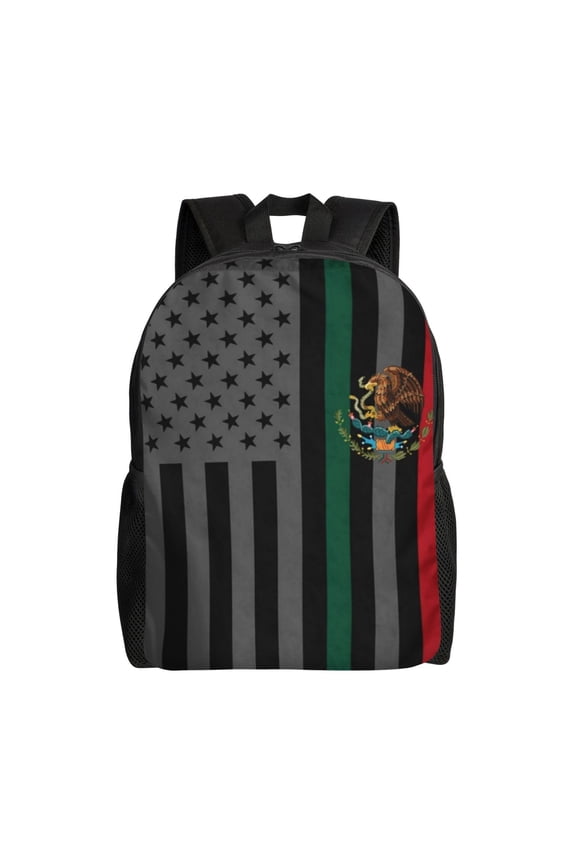 Carry On Backpack America Mexico Flag Travel Laptop Backpack For Women Men Traveling Business Hiking Casual Gym