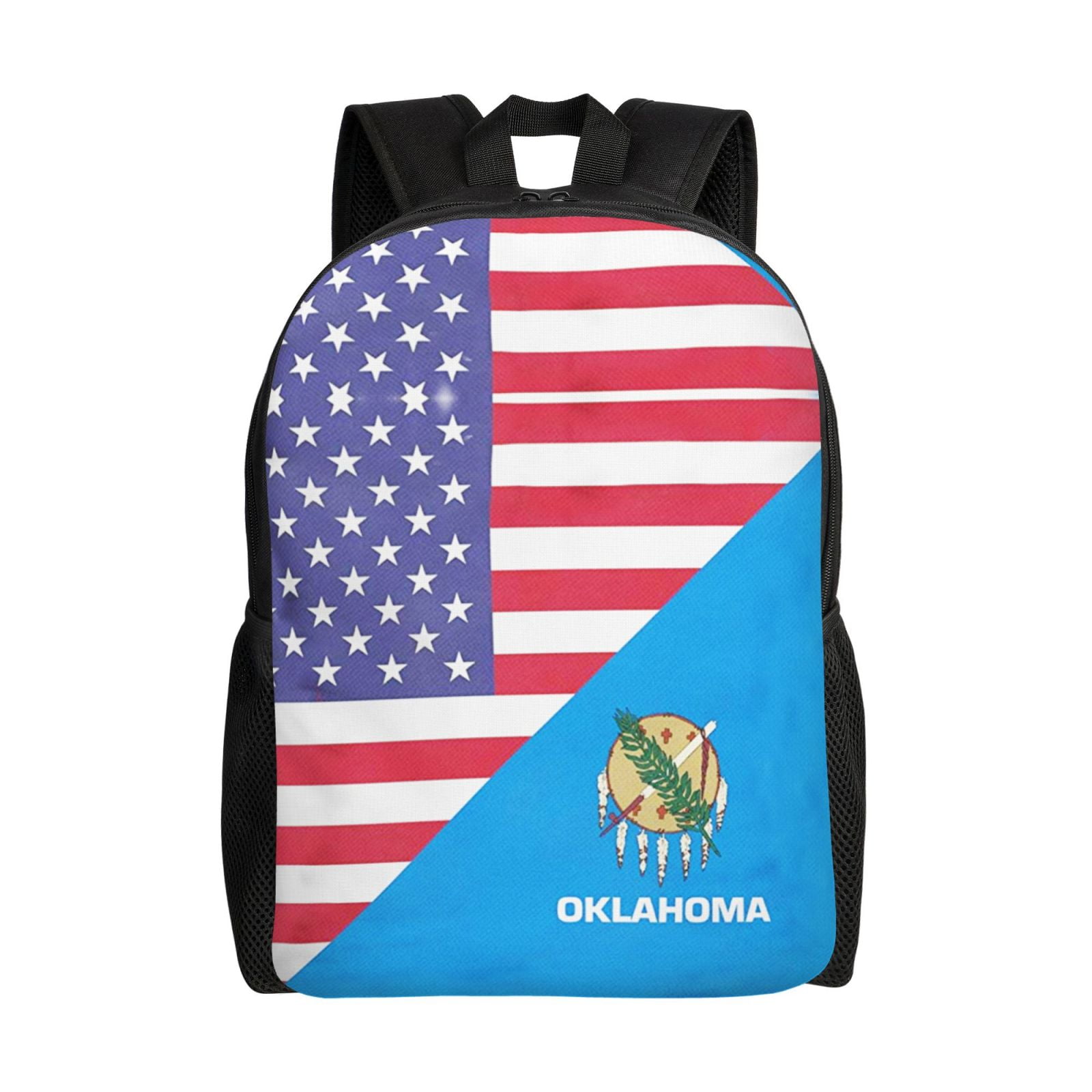 Carry On Backpack America Oklahoma Flag Travel Laptop Backpack For Women  Men Traveling Business Hiking Casual Gym