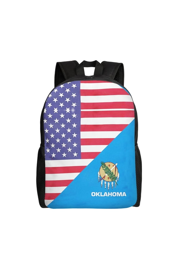 Carry On Backpack America Oklahoma Flag Travel Laptop Backpack For Women Men Traveling Business Hiking Casual Gym