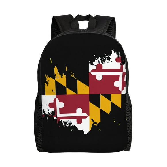 Carry On Backpack Maryland Flag Travel Laptop Backpack For Women Men Traveling Business Hiking Casual Gym