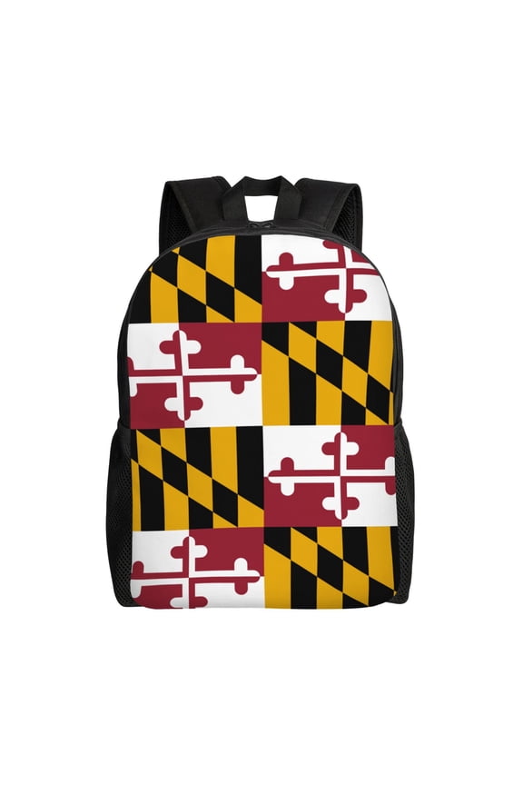 Carry On Backpack Maryland Flag Travel Laptop Backpack For Women Men Traveling Business Hiking Casual Gym