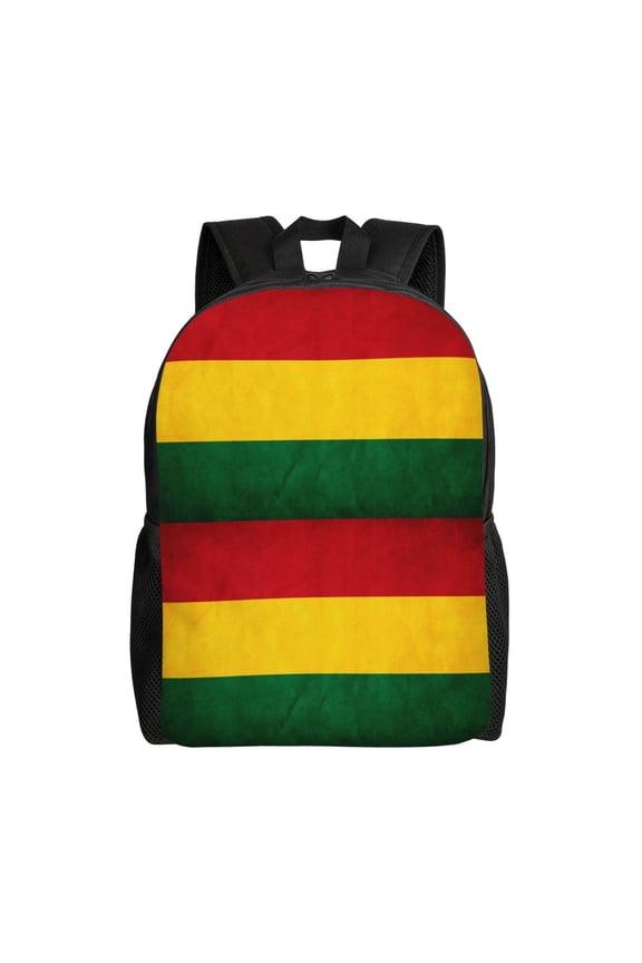 Carry On Backpack Reggae Rasta Flag Travel Laptop Backpack For Women Men Traveling Business Hiking Casual Gym