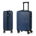 thumbnail image 1 of Carry On Luggage, 20" Hardside Suitcase ABS Spinner Luggage with Lock - Crossroad in Navy, 1 of 10
