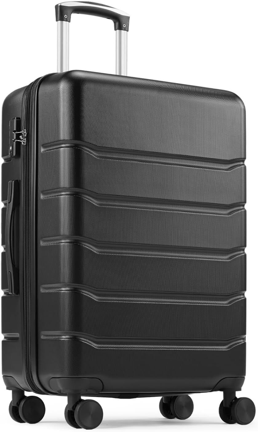 CarryOn Luggage, 24 inch Hard Shell Rolling Suitcase for Travel