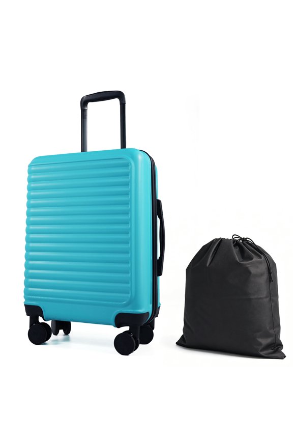 Carry On Luggage Hardside and Lightweight Suitcase with Wheels, 20-Inch (Turquoise)