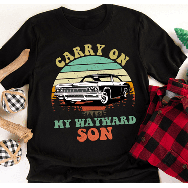 Carry On My Wayward Son Vintage T-Shirt, Abbey Road Shirt, Supernatural Shirt, Winchester Shirt