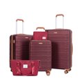 thumbnail image 1 of Carry On Suitcase 5PCS Luggage Set ABS Spinner Wheels Lightweight Luggage, 1 of 2