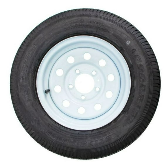 Carry-On Trailer 175X13T 13 in. Bias 6-Ply Trailer Tire and White Mod Wheel