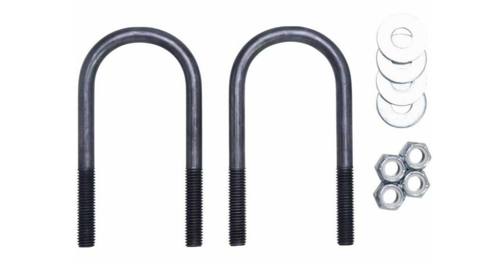 CarryOn Trailer 514T Round Axle UBolt Kit, 1/2 in. x 27/16 in., 2