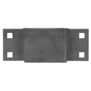 Carry-On Trailer 807 - 3 in. x 1.5 in. Bolt-On Stake Pocket Zinc Plated Finish
