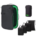 thumbnail image 1 of Carry On Travel Backpack Bundle | Island Hopper Travel Backpack with Toiletry Bag and Compression Packing Cube Set (Black with 4 Piece, 28L), 1 of 7