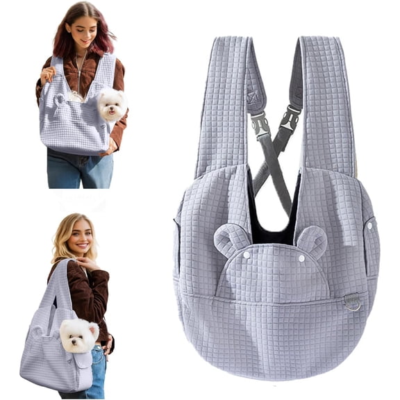 Carry Small Dogs and Cats for Versatile Pocket Portable Pet Front Backpack, Reducing Back Pain, for outings,Travel, cat Sling Carrier(RL)