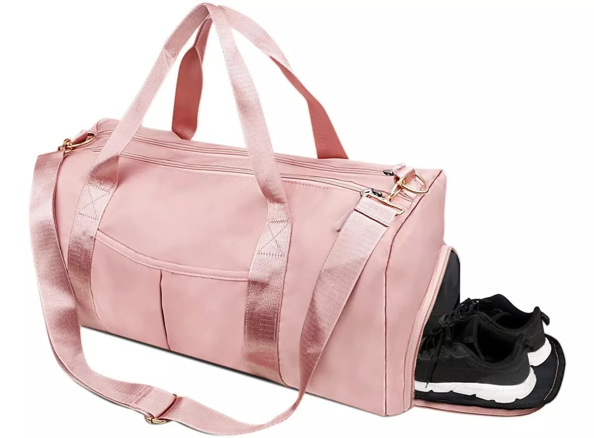 Carry on bags for flight, Travel Duffel Bag, Extra Large Duffle Bag, Foldable Weekender Bag with Shoes Compartment, Water-proof & Tear Resistant Overnight Bag for Men Women