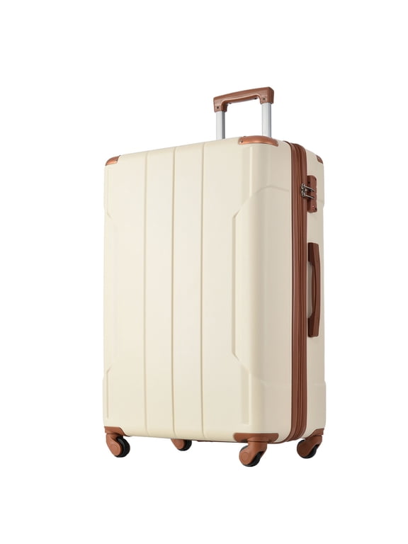 Carry on Luggage 24 inch, ABS+PC Lightweight 65L Capacity Hardshell Suitcase with TSA Lock & Wheels for Travel Trip