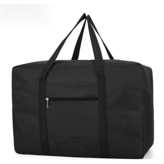 Carry on Luggage Foldable Duffle Bag for Travel Packable Duffel Bag for Traveling Airplane for Women and Men 40L (Black)