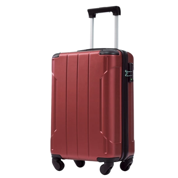Carry on Luggage, Lightweight Durable ABS Suitcases with Double Wheels, Expandable 20-inch Travel Checked Luggage 20"